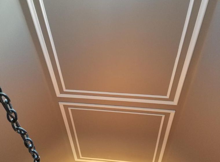 Smooth finished ceiling and walls